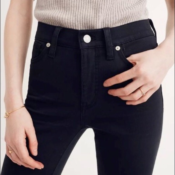 Madewell High-Rise Skinny Black Jeans - Picture 2 of 9